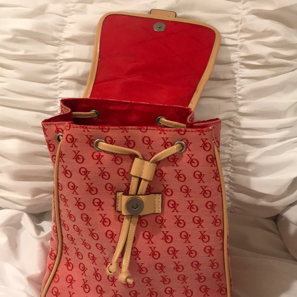 Red Mini Backpack/Purse - Picture 3 of 5